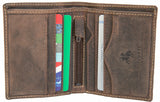 NEW Visconti Mens Oil Brown ‘Arrow’ Leather Slim Bifold Wallet Gift Boxed Style 705