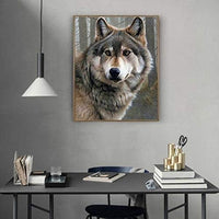 NEW DIY 5D Diamond Painting Wolf Kits for Adults 5D Painting Arts Kit (Wolf), 16X20