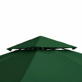 NEW Retails $110, Outsunny 10' x 10' Canopy Replacement 2-Tier Gazebo Canopy Top Cover, Green