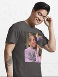 NEW Ethan Peters Hannah Montana Marijuana Short Sleeve Classic Essential T-Shirt, Charcoal Grey, Sz 2XL