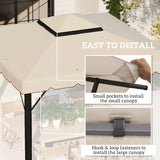 NEW Retails $110, Outsunny 10' x 10' Gazebo Replacement Canopy, Gazebo Top Cover with Double Vented Roof for Garden Patio Outdoor TOP ONLY, Beige