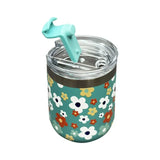 NEW Hometrends 11OZ SS WATER BOTTLE FLOWER