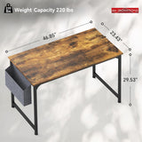 Assembled Mr IRONSTONE Computer Desk 47" has some chips on surface from transport as shown in pics! Retails $120+