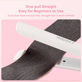 NEW HODEKT Mini Hair Straightener And Portable Curler Hair Straightening Iron, White