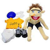 NEW Jeffy Hand Puppet Toy Funny Boy Stuffed Toy Action Figure Party Toys Gift 19.69inch (Jeff)