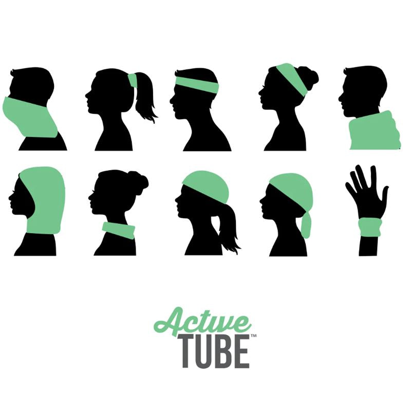 New Active Tube Head/Face Wear! Wear Many Ways! Green Scotch
