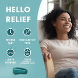 New Aculief - Award Winning Natural Headache, Migraine, Tension Relief Wearable – Supporting Acupressure Relaxation, Stress Alleviation – Simple & Effective 2 Pack (Teal)