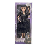 New in box! 11'' The Addams Family Character Wednesday Addams Black Doll With Black Dress High Heels And Hair Gift For Kids Girls & Fans