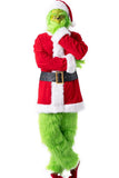NEW Adult Santa Grinch Costume Outfit For Christmas, Faux Fur, Sz 3XL, Retails $136