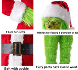 NEW Adult Santa Grinch Costume Outfit For Christmas, Faux Fur, Sz 3XL, Retails $136