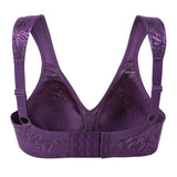 NEW Wingslove Women's Full Coverage Plus Size Bra Non Padded Wireless Minimizer Bra, Purple, Sz 36H, Also Fits 38GG & 40G