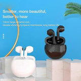 New WHITE Air Pro 6 TWS True Wireless Earbuds Compatible for Apple iPhone Xiaomi Hu Devices
