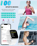 New in box! AITAFY Smart Watch for Men Women with Bluetooth Call, Compatible with iOS/Android Phones, Alexa Built-in, 1.83" HD Screen with Heart Rate/Sleep/SpO2 Monitor, 100 Sports Fitness Activity Tracker