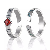 New Anime Adjustable Akaza Demon Slayer Ring Kimetsu No Yaiba Cosplay Jewelry