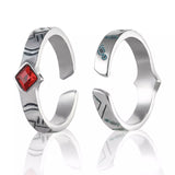 New Anime Adjustable Akaza Demon Slayer Ring Kimetsu No Yaiba Cosplay Jewelry