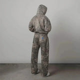 New Men's Akimbo Realtree Camo Straight Leg Fleece Lined Sweatpants, Fits L/XL