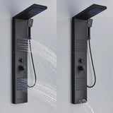 New 48'' Shower Panel with Fixed Shower Head in Black by AlenArtWater