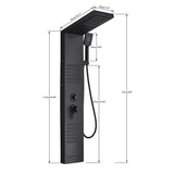 New 48'' Shower Panel with Fixed Shower Head in Black by AlenArtWater