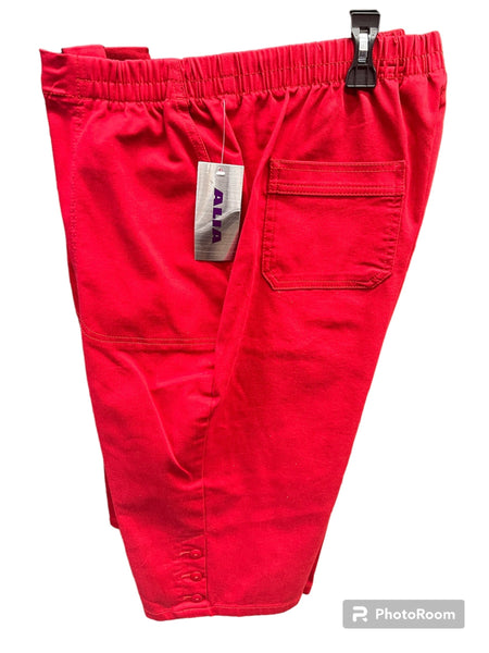 New with tags! Women's Alia Pull on Crop Pant Capris in Red, Sz 18 Retails $45+