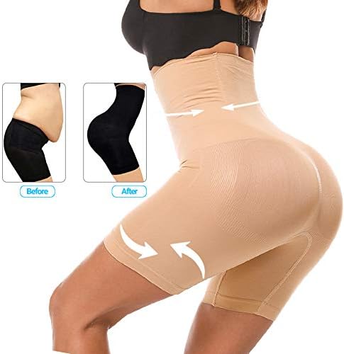 New Alohra Women Shapewear for Hourglass Body Curves Compression Body Shaper Seamless Tummy Control Shorts, Beige, Sz XS/S