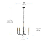 NEW House of Hampton Alphard 6 - Light Dimmable Classic / Traditional Chandelier Retails $160+