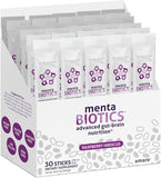 New Retails $115+ MentaBiotics® Advance Gut Brain Nutrition Prebiotic, Probiotic, and Phytobiotics, Raspberry Hibiscus, 30 Servings BB: 10/25