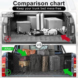 New Amiss 2 Packs Cargo Net Stretchable, Adjustable Trunk Storage Net with Hook, Accessories for Pickup Bed Divider Organizer and Storage, Compatible with Chevy Silverado Ford F150 GMC (50"x 18")