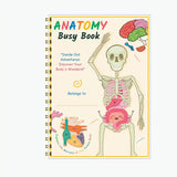 New Human Anatomy Busy Book, Interactive Organ Matching, Mannequin Learning Activity Book, Unlocks Secrets of Body, Vibrant Illustrations, Perfect Educational Birthday Gift for All Ages