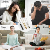 NEW UNISEX Necklace Stainless Steel Mindful Necklace for Breathing Exercises Relaxation Anxiety Relief Anapana Breathing Necklace Jewelry, Gold