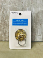 New Ardene Phone Ring in Gold Glitter