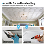 NEW Glue up or Drop In - Art3d PVC Ceiling Tiles, 2'x2' Plastic Sheet in White (12-Pack)! Retails $110/box , 4 boxes = $440
