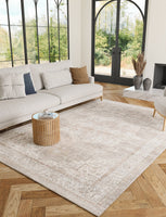New Artiplanto Leah 6 Ft X 9 Ft Area Rug! Grey! Timeless, vintage look that adds sophistication to your home. Retails $435+