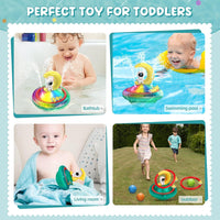 New in box! Astronaut Moon Baby Bath Toys for Toddlers, Spray Water Toy Rotation Baby Light up Bath Toys, Automatic Induction Sprinkler Shower Toys with LED, Ages 1 & Up