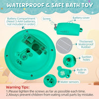 New in box! Astronaut Moon Baby Bath Toys for Toddlers, Spray Water Toy Rotation Baby Light up Bath Toys, Automatic Induction Sprinkler Shower Toys with LED, Ages 1 & Up