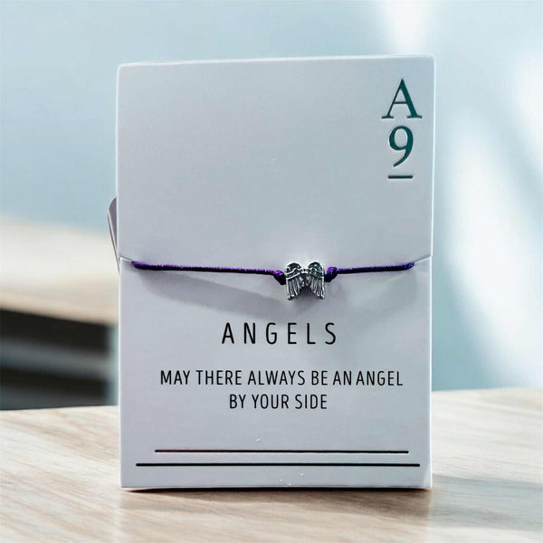 Avenue 9 Wish Bracelet "Angels" MAY THERE ALWAYS BE AN ANGEL BY YOUR SIDE