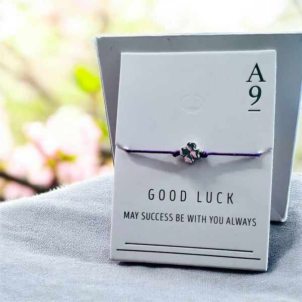 Avenue 9 Wish Bracelet "Good Luck" MAY SUCCESS BE WITH YOU ALWAYS