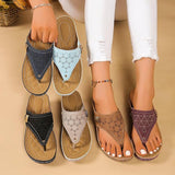 New Avylays Orthopedic Sandals for Women Breathable Mesh Hollow Sports Sandals Orthopedic Flip-Flops Summer Casual Shoes Blue sz 6