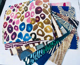 Lot 2 Ft X 2 Ft New Zealand Wool sample Mats/Rugs Assorted Made in Nepal 9 Piece