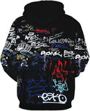 New Azuki Fashion Men's 3D Graphic Printed Hoodies Unisex Long Sleeve Casual Sweatshirt Sz L! Great Quality! Multi
