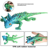 NEW Neinkie Lizards Toys, Rubber Lizard Super Stretches Material TPR, Realistic Lizard Figure Bathtub Toy-Gecko Iguana Chameleon