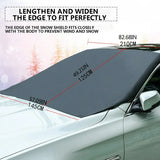 NEW Dvkptbk Blanket Blanket Car Windshield Snow Cover Magnetic Edges Car Snow Cover Car Windshield Sun Shade Professional Parts & Accessories