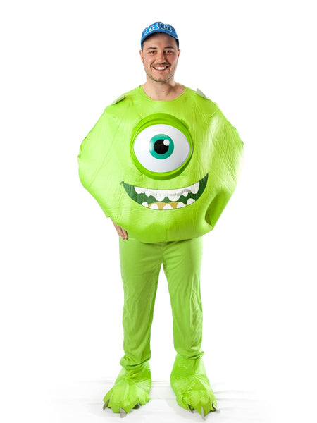 NEW Monsters Inc. Mike Wazowski Costume, Adult Sz XXL! Includes adjustable ball cap!