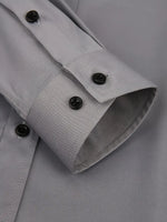 NEW Men's Formal Solid Long Sleeve Slim Fit Button Up Shirt For Business Occasions, Spring Fall Men's Shirt, Grey, Sz XL, Retails $95