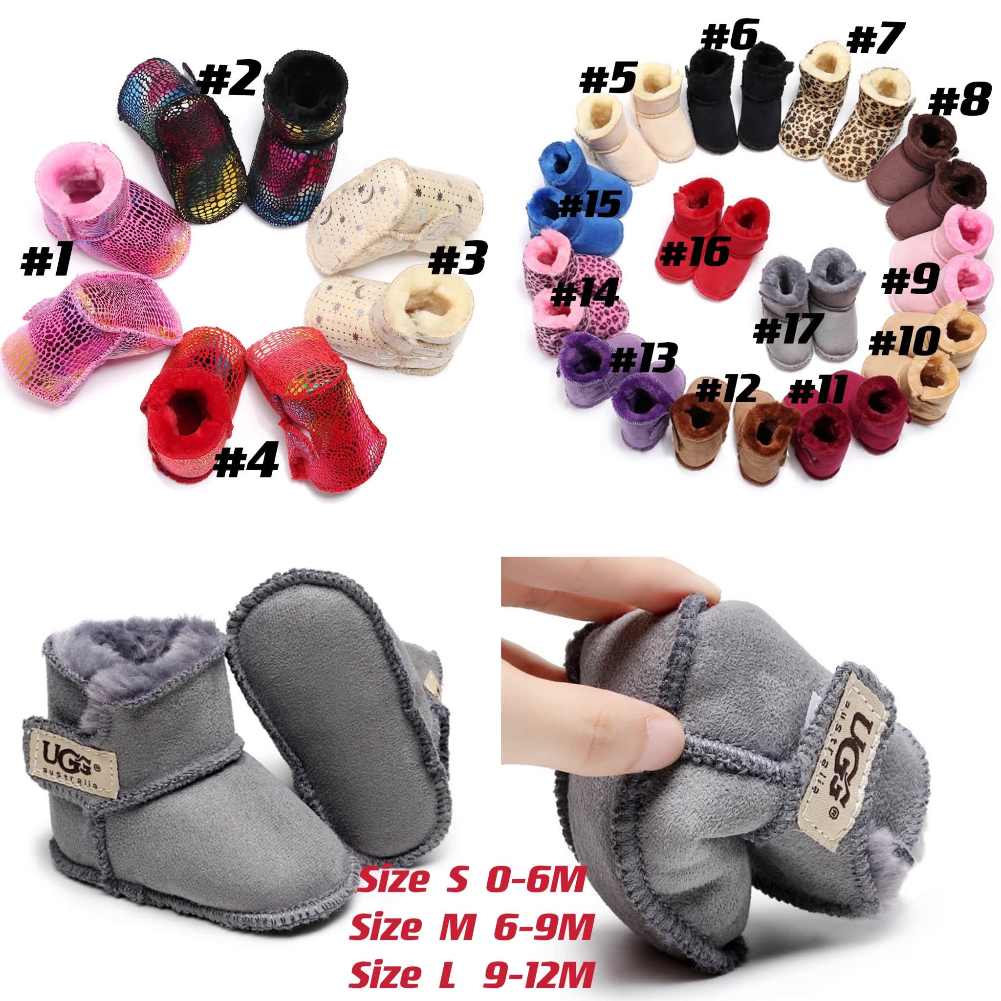 Baby U^GG shoes13 16 colors    Size S-L