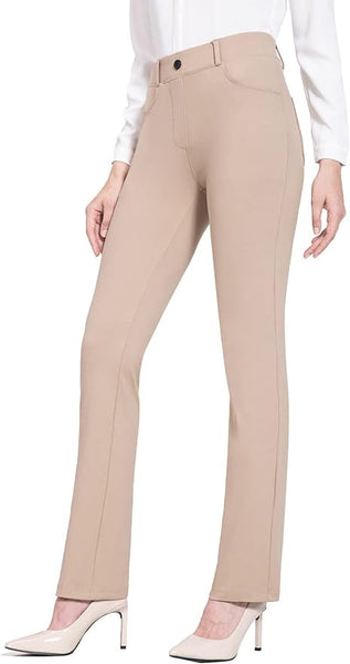 New with tags! BALEAF Women's Khaki Yoga Dress Stretchy Pants Work Fla –  The Warehouse Liquidation