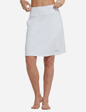 New Baleaf Laureate UPF50+ Knee-Length Skort in White, sz L