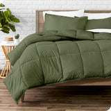 New in package! Bare Home Comforter Set - Queen Size - Goose Down Alternative - Ultra-Soft - Premium 1800 Series - Hypoallergenic - All Season Breathable Warmth (Queen, Cypress Green)