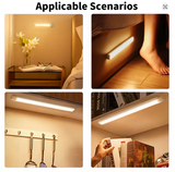 New Motion Sensor LED Bar Light Wireless Night Light Bedroom Kitchen Staircase Hallway Closet Cabinet Closet Lamp