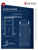 New Matte Black 36X84 Metal Works 3 Panel Metal Inserts Barn Door Kit! Retails $599 US+