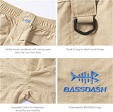 New with tags! Bassdash Men's 6" Fishing Shorts UPF 50+ Water Resistant Quick Dry Hiking Cargo Shorts with Multi Pocket Sz L